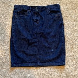 DARK BLUE JEAN SHORTS - Ann Taylor